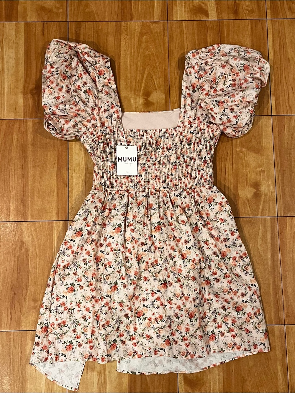 NWT Show Me Your Mumu Weddings Floral Wrap Dress XXL Puff Sleeve Cottagecore - Picture 3 of 6